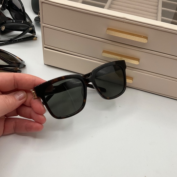 Saint Laurent Square Monogram Sunglasses SL M40 004 Havana 54mm YSL - Picture 4 of 9